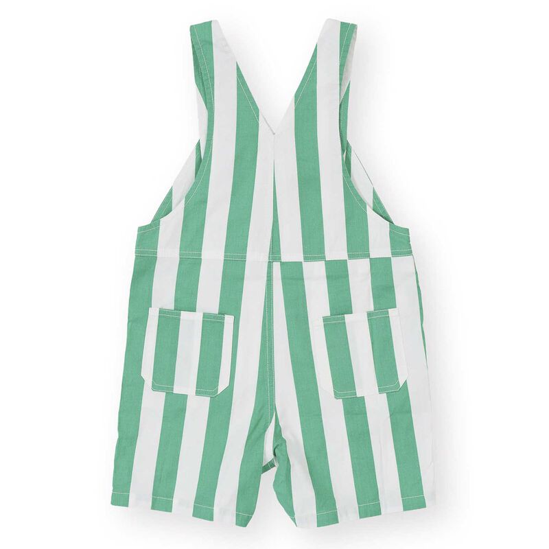 Goldie + Ace Happy Stripe Button Burton Overalls 6M-2Y image number 1